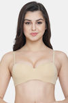 PrettyCat Wired Medium Coverage Push-Up Bra - Skin White — thumbnail 1